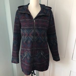 Hollister Zip Up Parka Medium